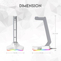 حامل سماعة الرأس اصدار الفضاء FANTECH AC3001S RGB FANTECH TOWER AC3001S RGB HEADSET STAND SPACE EDITION