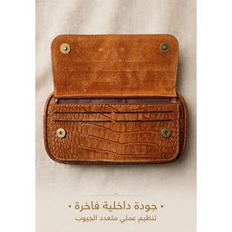 حقيبة يدوية رجالية جلد تمساح طبيعي Men's genuine leather handbag