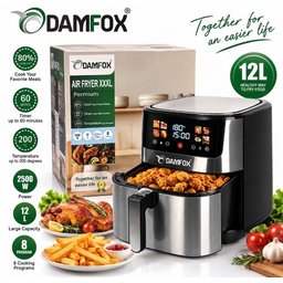 قلايه  هوائيه 12 لتر دامفوكس Air Fryer 12 Liters Damfox