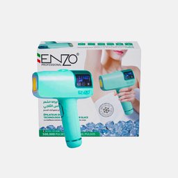 جهاز إزالة الشعر بالليزر من إنزو بتقنية التبريد الثلجي لإزالة دائمة بدون ألم Enzo laser hair removal device with ice-cooling technology for permanent, painless hair removal
