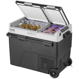 ثلاجة VEVOR المحمولة المخصصة للسيارات والرحلات بمواصفات تقنية متطورة وخيارات سعة متنوعة VEVOR portable car refrigerator