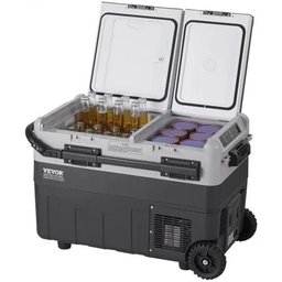 ثلاجة VEVOR المحمولة المخصصة للسيارات والرحلات بمواصفات تقنية متطورة وخيارات سعة متنوعة VEVOR portable car refrigerator