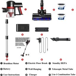 مكنسة اللاسلكية    450 واط 4-in-1 Cordless Vacuum Cleaner
