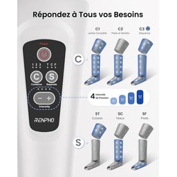 جهاز تدليك الساقين بضغط الهواء من رينفو RENPHO Air Compression Leg Massager