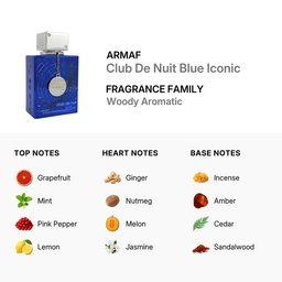 ارماف عطر كلوب دي نويت بلو ايكونيك للرجال 100مل ARMAF Club De Nuit Blue Iconic EDP