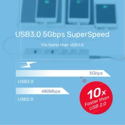يونيتيك Y-3090 موزع يو إس بي 3.0 بـ 7 منافذ مزود بالطاقة - ألمنيوم UNITEK Y-3090 7-Port USB 3.0 Powered Hub - Aluminum