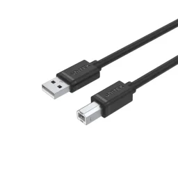 يونيتيك Y-C4001GBK كابل طابعة يو إس بي 2.0 إيه إلى بي - 2 متر أسود UNITEK Y-C4001GBK USB 2.0 A-to-B Printer Cable - 2m Black