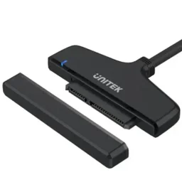 يونيتيك Y-1096 محول يو إس بي-إيه 3.0 إلى 2.5 بوصة SATA III مع UASP - أسود UNITEK Y-1096 USB-A 3.0 to 2.5-inch SATA III Adapter with UASP - Black
