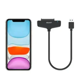 يونيتيك Y-1096 محول يو إس بي-إيه 3.0 إلى 2.5 بوصة SATA III مع UASP - أسود UNITEK Y-1096 USB-A 3.0 to 2.5-inch SATA III Adapter with UASP - Black