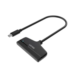 يونيتيك Y-1096A محول يو إس بي-سي إلى 2.5 بوصة SATA III مع UASP - أسود UNITEK Y-1096A USB-C to 2.5-inch SATA III Adapter with UASP - Black