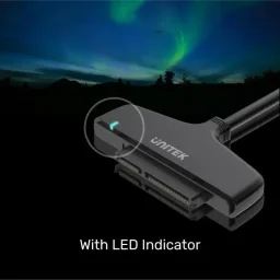 يونيتيك Y-1096A محول يو إس بي-سي إلى 2.5 بوصة SATA III مع UASP - أسود UNITEK Y-1096A USB-C to 2.5-inch SATA III Adapter with UASP - Black
