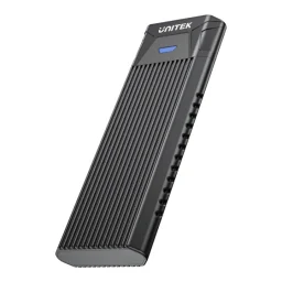 يونيتيك SolidForce S1203ABK حاوية M.2 NVMe SSD يو إس بي-سي 10 جيجابت في الثانية بدون أدوات - أسود UNITEK SolidForce S1203ABK USB-C 10Gbps Tool-Free M.2 NVMe SSD Enclosure - Black