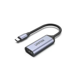 يونيتيك V1416B محول يو إس بي-سي إلى HDMI 2.1 - 8K@60Hz / 4K@120Hz، 15 سم رمادي فلكي UNITEK V1416B USB-C to HDMI 2.1 Adapter - 8K@60Hz / 4K@120Hz, 15cm Space Grey