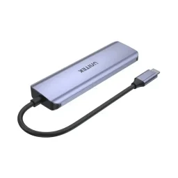 يونيتيك uHUB Q4 Next H1107K موزع يو إس بي-سي مع 4 منافذ يو إس بي-سي - 5 جيجابت في الثانية رمادي UNITEK uHUB Q4 Next H1107K USB-C Hub with 4 USB-C Ports - 5Gbps Space Grey