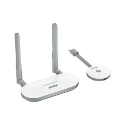 يونيتيك V1183A01 طقم جهاز إرسال واستقبال HDMI لاسلكي - حتى 50 متر أبيض UNITEK V1183A01 Wireless HDMI Transmitter & Receiver Kit - Up to 50m White