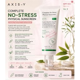 اكسس واي واقي شمس فيزيائي AXIS-Y Complete No-Stress Physical Sunscreen Spf