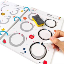 بطاقات التدريب على الكتابة والرسم stroke line dot to dot