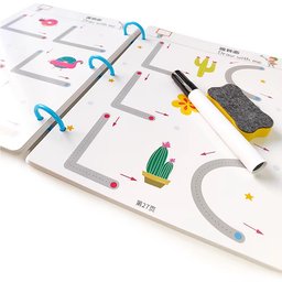 بطاقات التدريب على الكتابة والرسم stroke line dot to dot