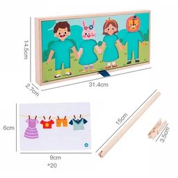 لعبة تصميم الازياء الخشبية wooden clothes fashion game