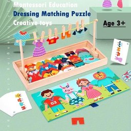 لعبة تصميم الازياء الخشبية wooden clothes fashion game