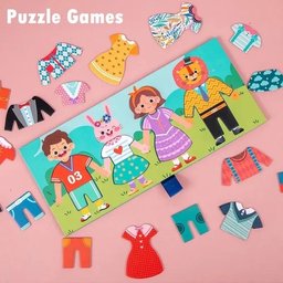 لعبة تصميم الازياء الخشبية wooden clothes fashion game