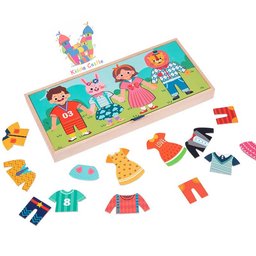 لعبة تصميم الازياء الخشبية wooden clothes fashion game