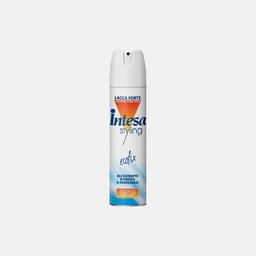 بخاخ مثبت شعر لاكا فورتي من إنتيسا يمنح ثبات قوي يدوم طويلاً Intesa Laca Forte hair spray provides a strong, long-lasting hold.