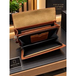 حقيبة رجالية يدوية جلد طبيعي Men's leather handbag