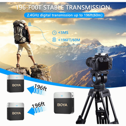 Boya BY-M1V2 2-Person Wireless Microphone Boya BY-M1V2 2-Person Wireless Microphone