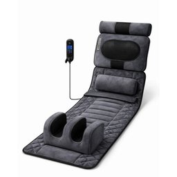 مساج الكهربائية لكامل الجسم full-body electric massage mattress pad with heat, a neck-kneading pillow