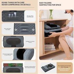 مساج الكهربائية لكامل الجسم full-body electric massage mattress pad with heat, a neck-kneading pillow