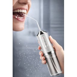 جهاز تنظيف الاسنان المائي قابل للشحن Rechargeable Water Flosser for Teeth with 3 Cleaning Modes and 4 Nozzles