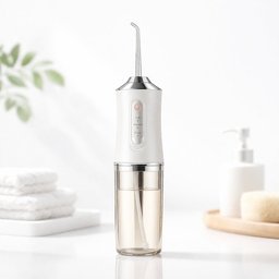 جهاز تنظيف الاسنان المائي قابل للشحن Rechargeable Water Flosser for Teeth with 3 Cleaning Modes and 4 Nozzles