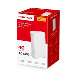 جهاز توجيه (راوتر) لاسلكي 4G LTE ثنائي النطاق AC1200 من Mercusys Mercusys AC1200 Wireless Dual Band 4G LTE Router-MB130-4G
