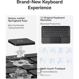 غطاء مزود بلوحة مفاتيح من سلسلة Baseus Brilliance 2 لجهاز iPad Pro مقاس 11 بوصة وiPad Air مقاس 10.9 بوصة Baseus Brilliance Series 2 Keyboard Case for iPad Pro 11" & iPad Air 10.9" – Magnetic, Touchpad, Smart Sleep