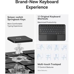 غطاء مزود بلوحة مفاتيح من سلسلة Baseus Brilliance 2 لجهاز iPad Pro مقاس 13 بوصة وiPad Air مقاس 13 بوصة Baseus Brilliance Series 2 Keyboard Case for iPad Pro 13" & iPad Air 13" – Magnetic, Touchpad, Smart Sleep