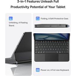 غطاء مزود بلوحة مفاتيح من سلسلة Baseus Brilliance 2 لجهاز iPad Pro مقاس 13 بوصة وiPad Air مقاس 13 بوصة Baseus Brilliance Series 2 Keyboard Case for iPad Pro 13" & iPad Air 13" – Magnetic, Touchpad, Smart Sleep