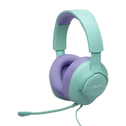سماعة الألعاب السلكية JBL Quantum 100M2 فوق الأذن (Cyan) JBL Quantum 100M2 Wired Over-Ear Gaming Headset with Boom Microphone (Cyan)