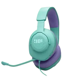 سماعة الألعاب السلكية JBL Quantum 100M2 فوق الأذن (Cyan) JBL Quantum 100M2 Wired Over-Ear Gaming Headset with Boom Microphone (Cyan)