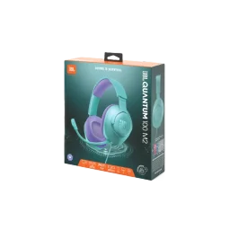 سماعة الألعاب السلكية JBL Quantum 100M2 فوق الأذن (Cyan) JBL Quantum 100M2 Wired Over-Ear Gaming Headset with Boom Microphone (Cyan)