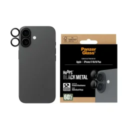 بانزر جلاس حلقات حماية العدسة بلون أسود - آيفون 17 PanzerGlass Black Lens Protector Rings - iPhone 17