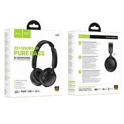 سماعة رأس hoco W66 Wave لاسلكية بلوتوث 5.4 بعمر بطارية 32 ساعة تدعم AUX وبطاقة TF hoco W66 Wave Headphones