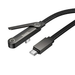 كيبل hoco U150 FlexStand من Type-C إلى Type-C بقوة 60W مع ستاند قابل للطي مدمج لمشاهدة الجوال أثناء الشحن hoco U150 60W USB-C Cable Stand