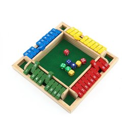 لعبة تحدّي النرد والأرقام لأربعة لاعبين 4 Players Dice Board Game