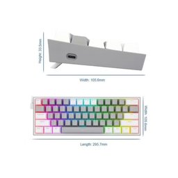 کیبورد رید دراغون فيز Redragon FIZZ RGB 60% Wired Mechanical Gaming Keyboard