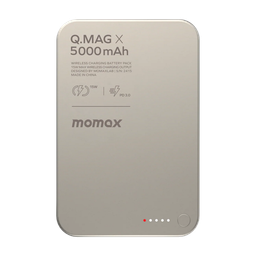 باور بانك Momax Q.Mag X لاسلكي مغناطيسي MagSafe نحيف بسعة 5000mAh وشحن 15W Momax Q.Mag X 5000mAh 15W Power Bank