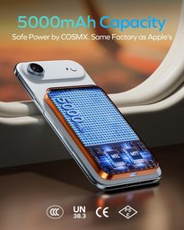 باور بانك Momax Q.Mag X لاسلكي مغناطيسي MagSafe نحيف بسعة 5000mAh وشحن 15W Momax Q.Mag X 5000mAh 15W Power Bank