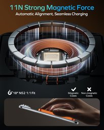 باور بانك Momax Q.Mag X لاسلكي مغناطيسي MagSafe نحيف بسعة 5000mAh وشحن 15W Momax Q.Mag X 5000mAh 15W Power Bank