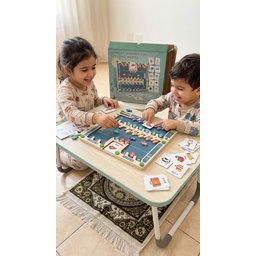 لوحة متاهة الحروف المغناطيسية التعليمية مع قلم وقصص الكلمات للأطفال Magnetic Alphabet Maze & Letter Matching Learning Board for Kids