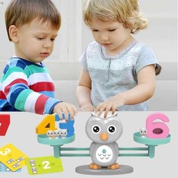 ميزان البومة التعليمي لتعلم الأرقام والرياضيات (لعبة التوازن الذكية) Balance Owl Math Game & Number Counting Educational Toy